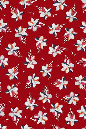 抽象花卉印花华亿平台图片