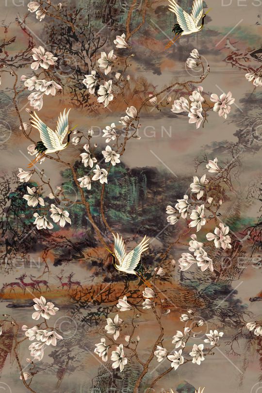 花卉印花华亿平台图片