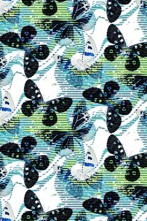 线条印花华亿平台图片