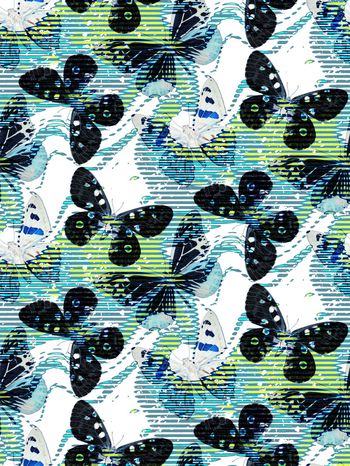 线条印花华亿平台图片