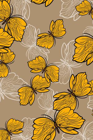 花卉蝴蝶印花华亿平台图片