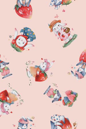 小兔子印花华亿平台图片