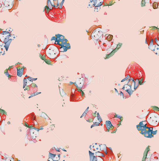 小兔子印花华亿平台图片