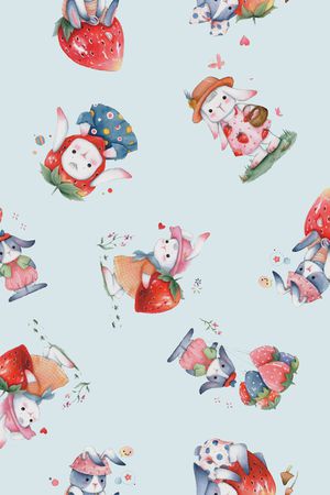 小兔子印花华亿平台图片