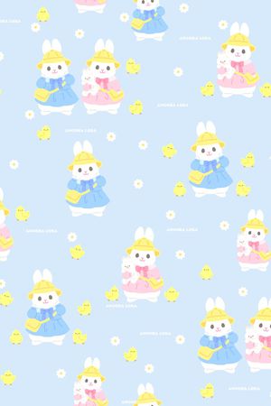 小兔子印花华亿平台图片