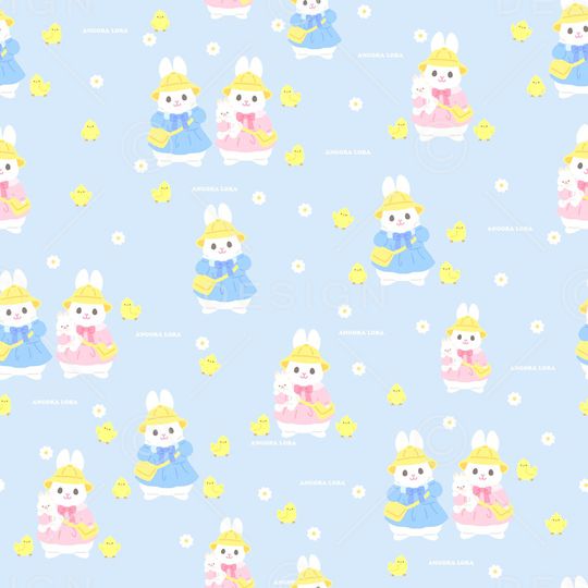 小兔子印花华亿平台图片