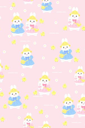 小兔子印花华亿平台图片