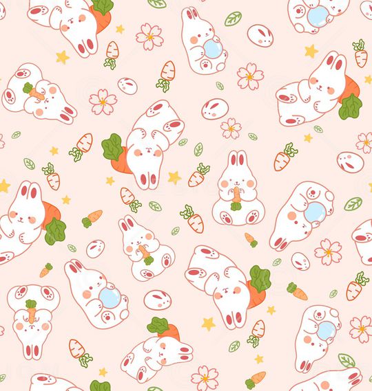 小兔子印花华亿平台图片