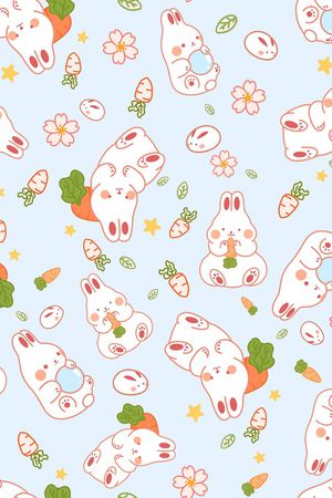 小兔子印花华亿平台图片