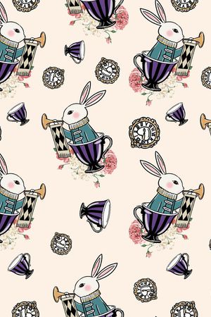 小兔子印花华亿平台图片