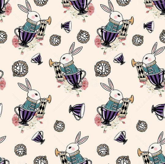 小兔子印花华亿平台图片