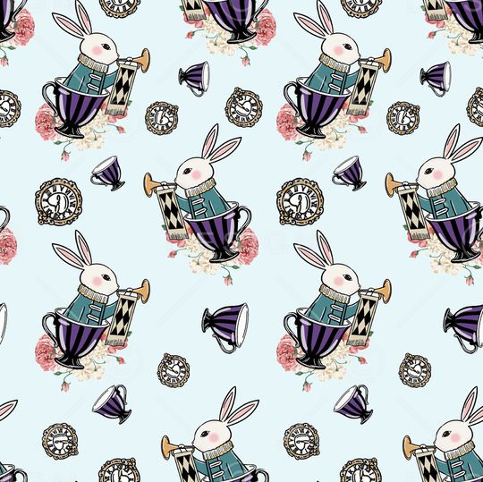 小兔子印花华亿平台图片