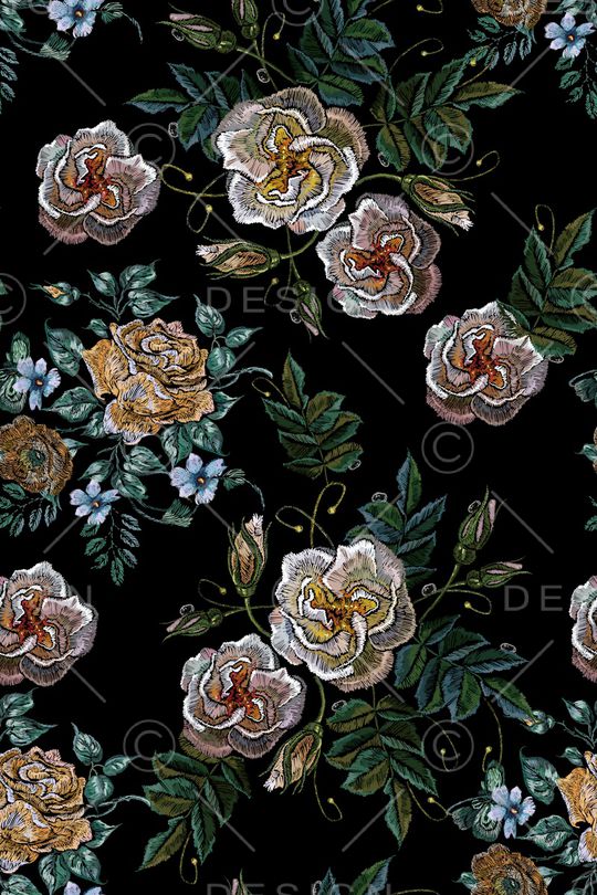 复古印花华亿平台图片