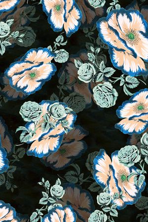 真丝印花华亿平台图片