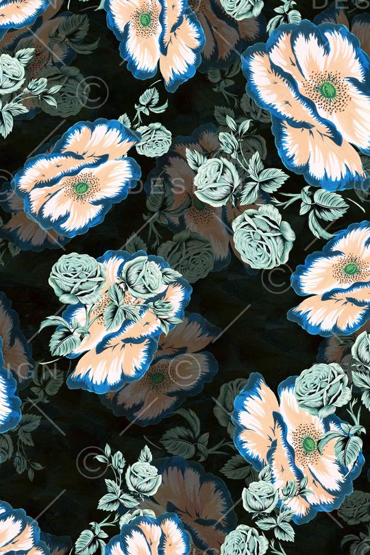 真丝印花华亿平台图片