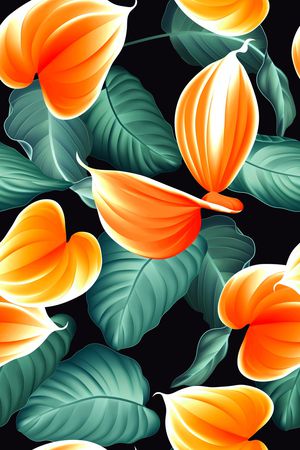 绿植树叶印花华亿平台图片