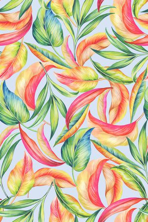 绿植树叶印花华亿平台图片