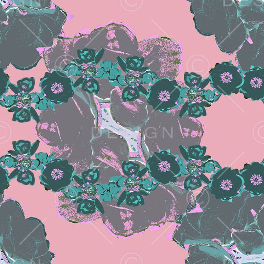 花卉印花华亿平台图片