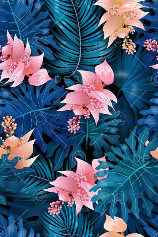 绿植树叶印花华亿平台图片