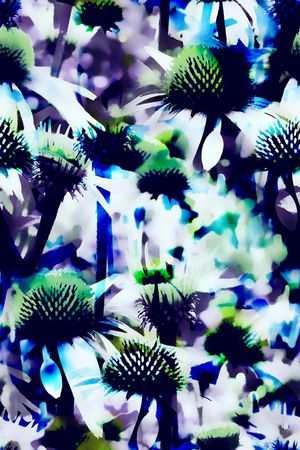 抽象花卉印花华亿平台图片