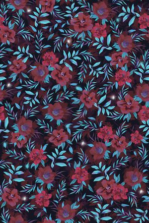 花卉印花华亿平台图片