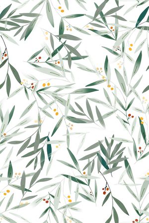 绿植树叶印花华亿平台图片