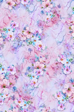 花卉印花华亿平台图片