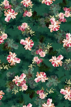 花卉印花华亿平台图片