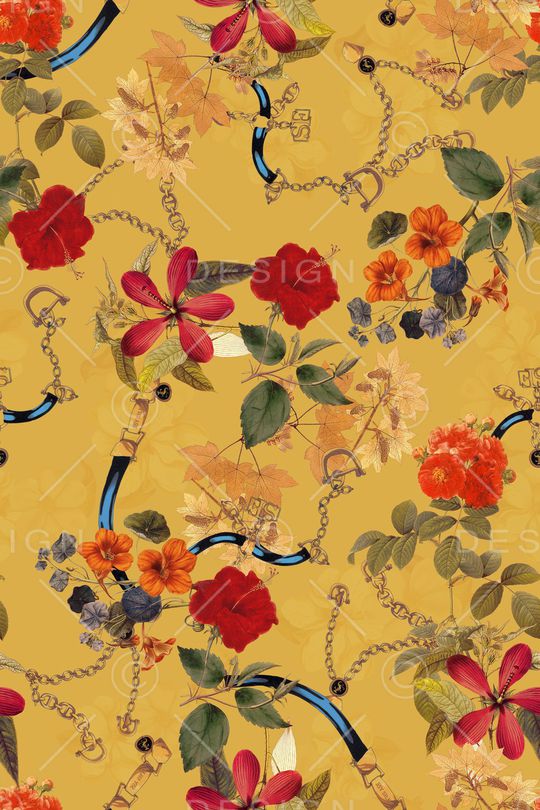 中老年花卉印花华亿平台图片