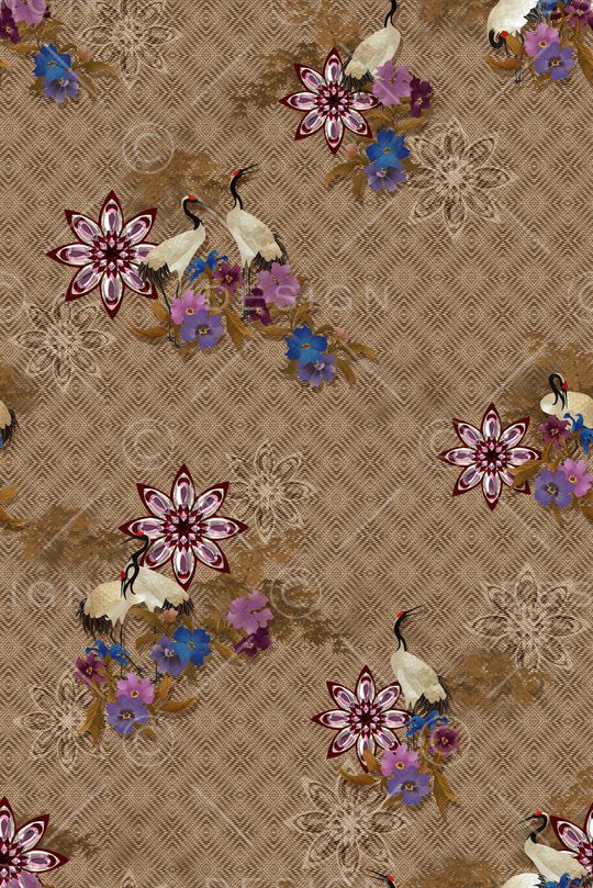 花卉印花华亿平台图片