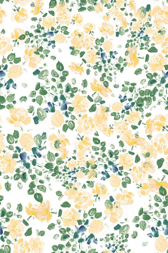 清爽底花卉印花华亿平台图片