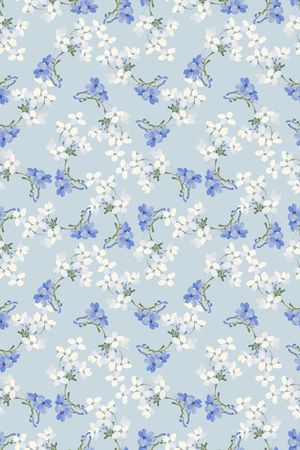 清爽底花卉印花华亿平台图片