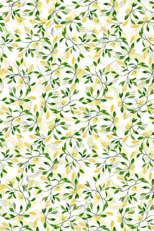 清爽底花卉印花华亿平台图片