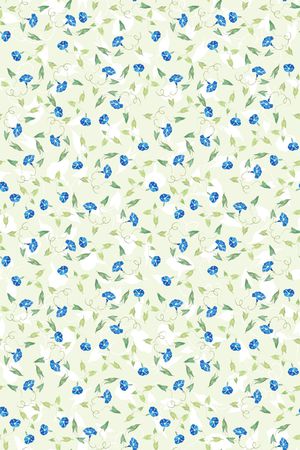 清爽底花卉印花华亿平台图片