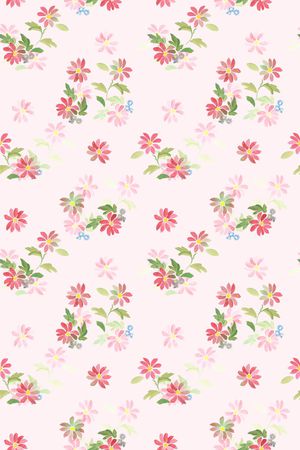 清爽底花卉印花华亿平台图片