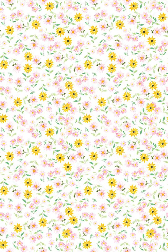 清爽底花卉印花华亿平台图片