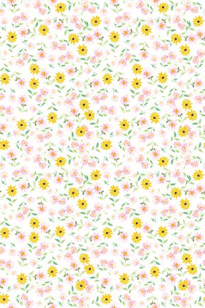 清爽底花卉印花华亿平台图片