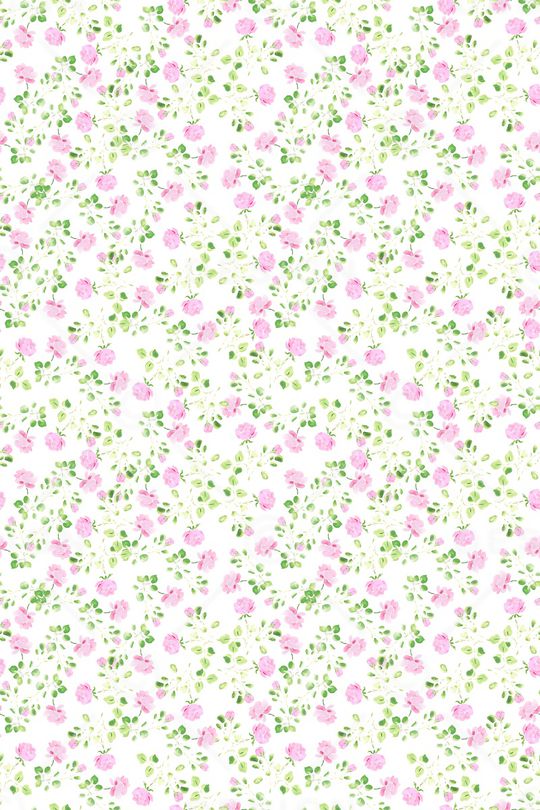 清爽底花卉印花华亿平台图片