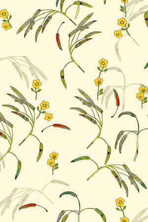 连衣裙印花华亿平台图片