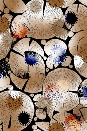 连衣裙印花华亿平台图片