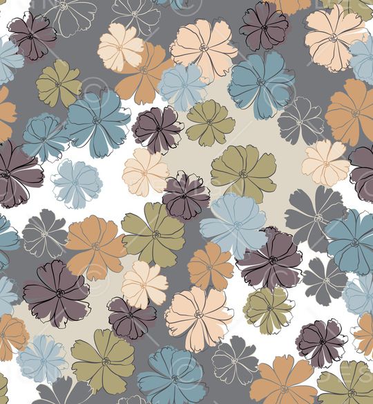 连衣裙印花华亿平台图片