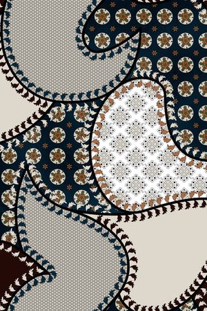 连衣裙印花华亿平台图片