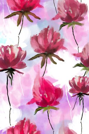 水彩印花华亿平台图片