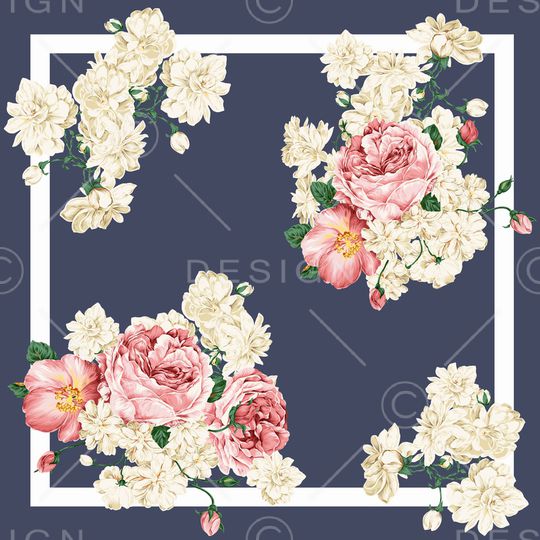 方巾印花华亿平台图片