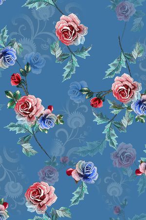 中老年印花华亿平台图片