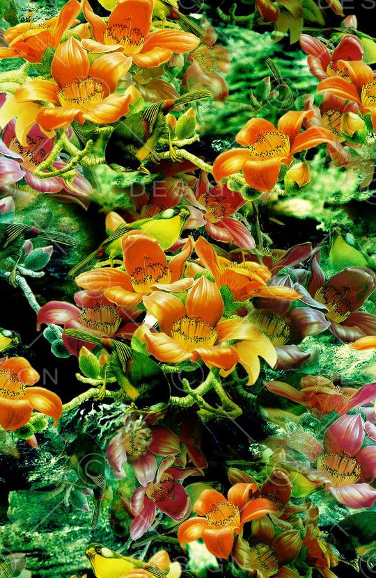 浓墨重彩印花华亿平台图片