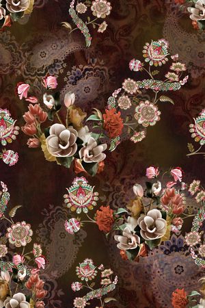 花卉印花华亿平台图片