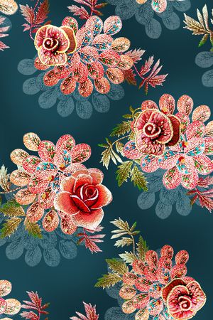 中老年印花华亿平台图片