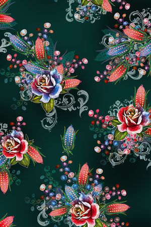 中老年印花华亿平台图片