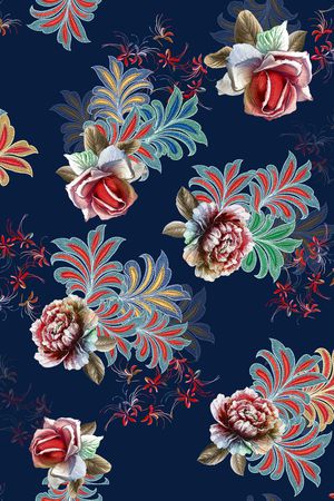 中老年印花华亿平台图片